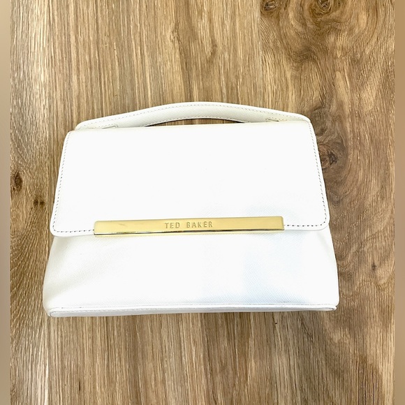 Ted Baker Tophandle Bag White Like New - Picture 1 of 6